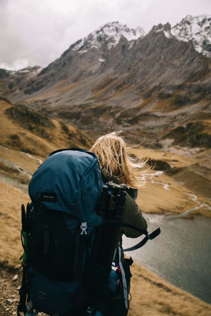 sac de trek forclaz pour la randonnée du lac des Cerces