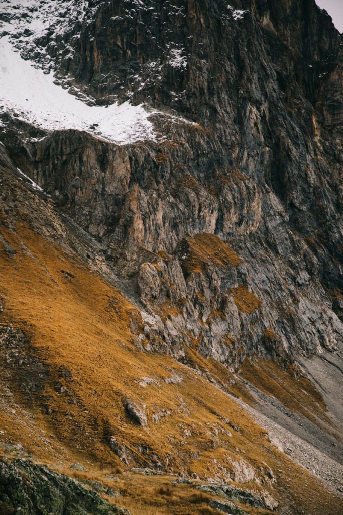 détail de la montagne du massif des Cerces