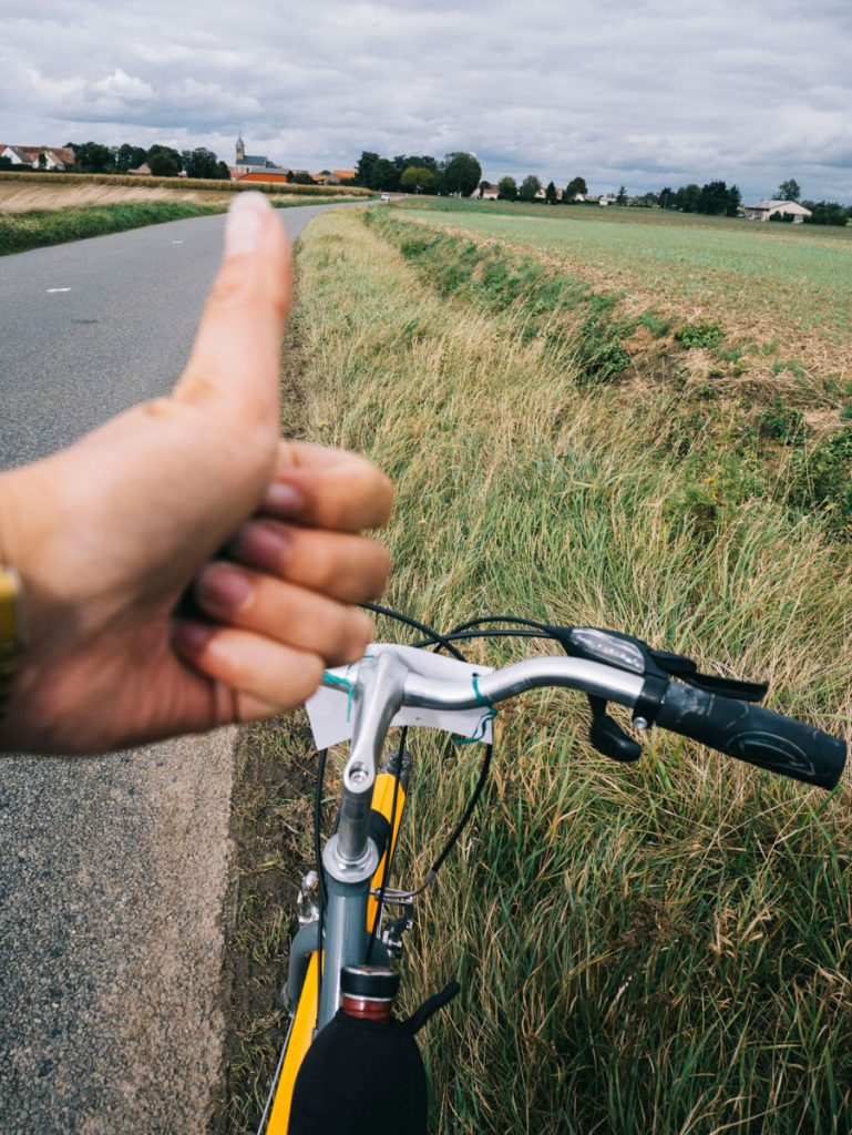 ça roule à vélo dans l'oise