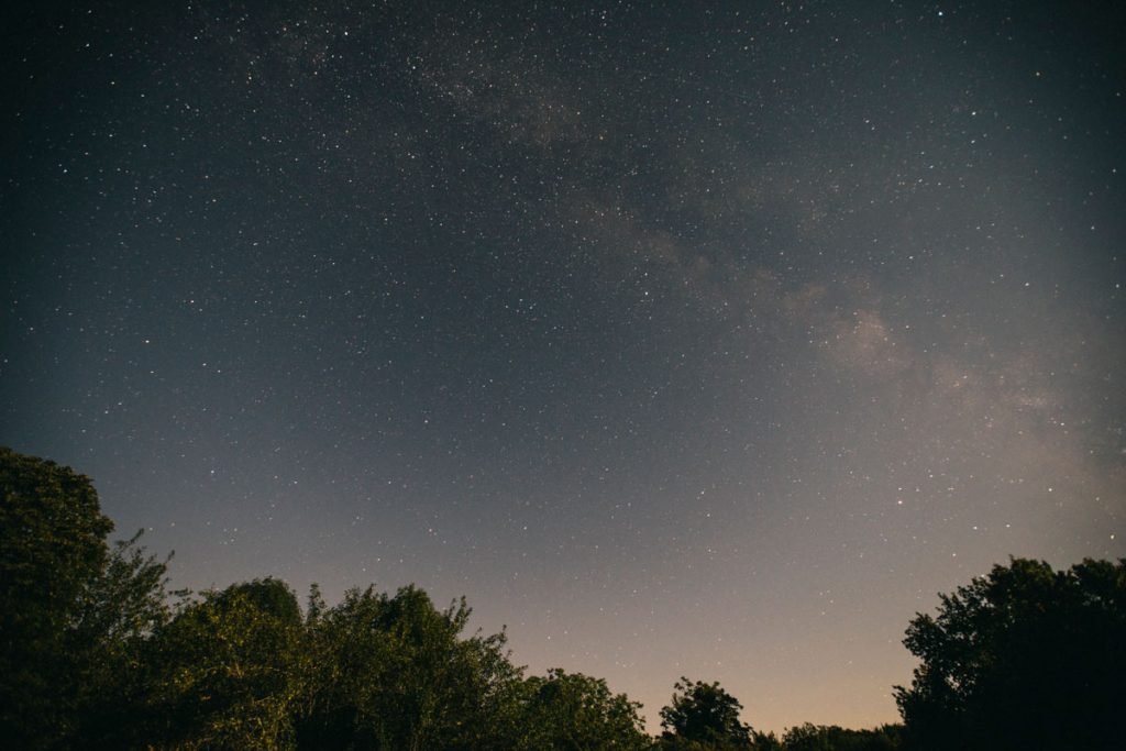 la voies lactée au refuge aux étoiles. crédit photo : Clara FERRAND - blog Wildroad