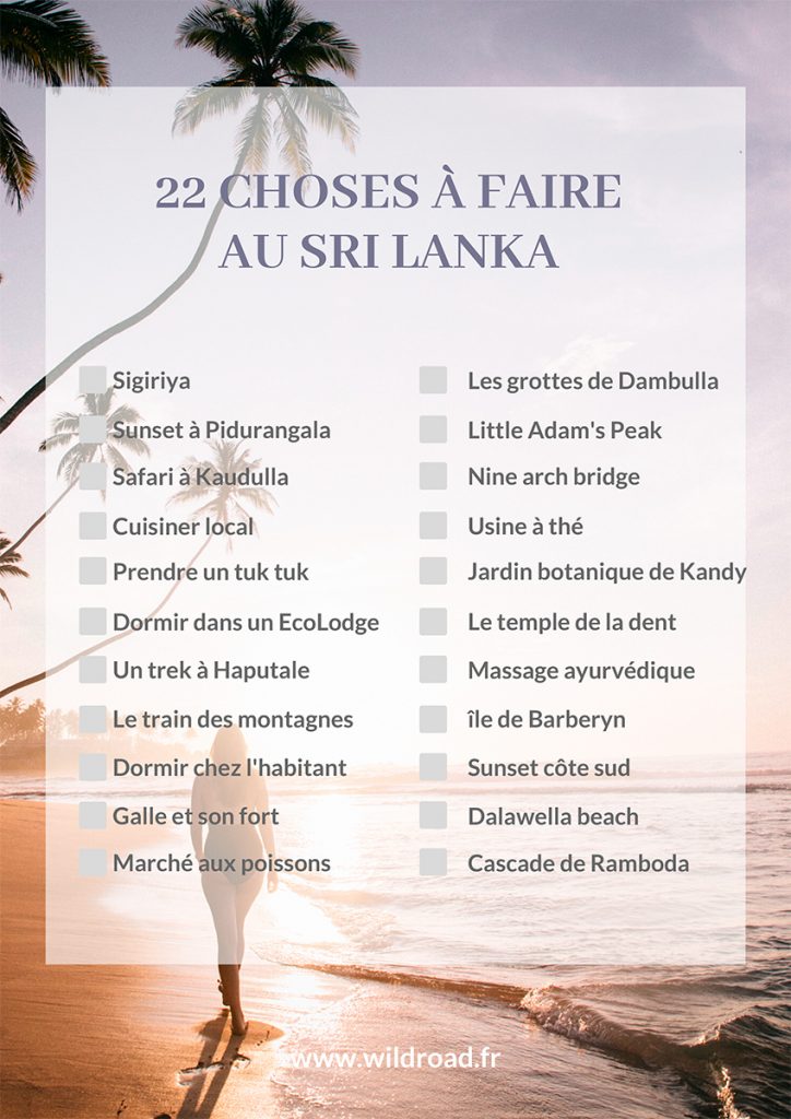 22 choses à faire au Sri Lanka