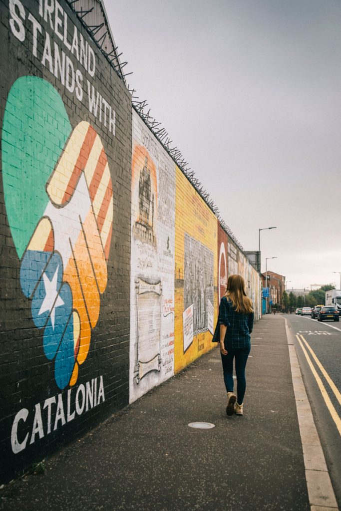 le mur pour la paix de Belfast