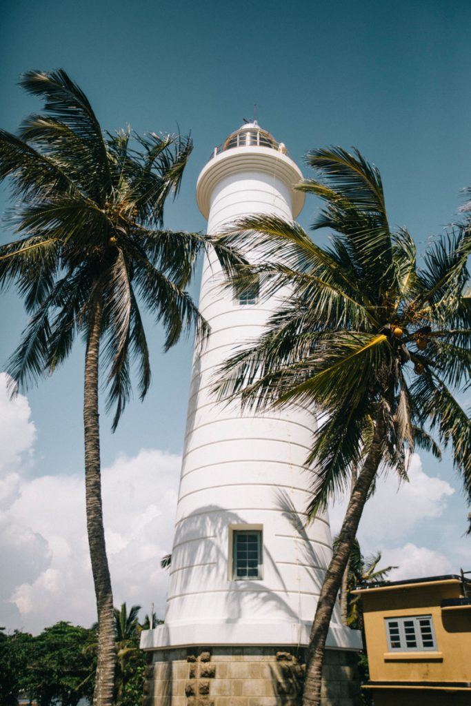 le phare de Galle la ville coloniale de la côte ouest