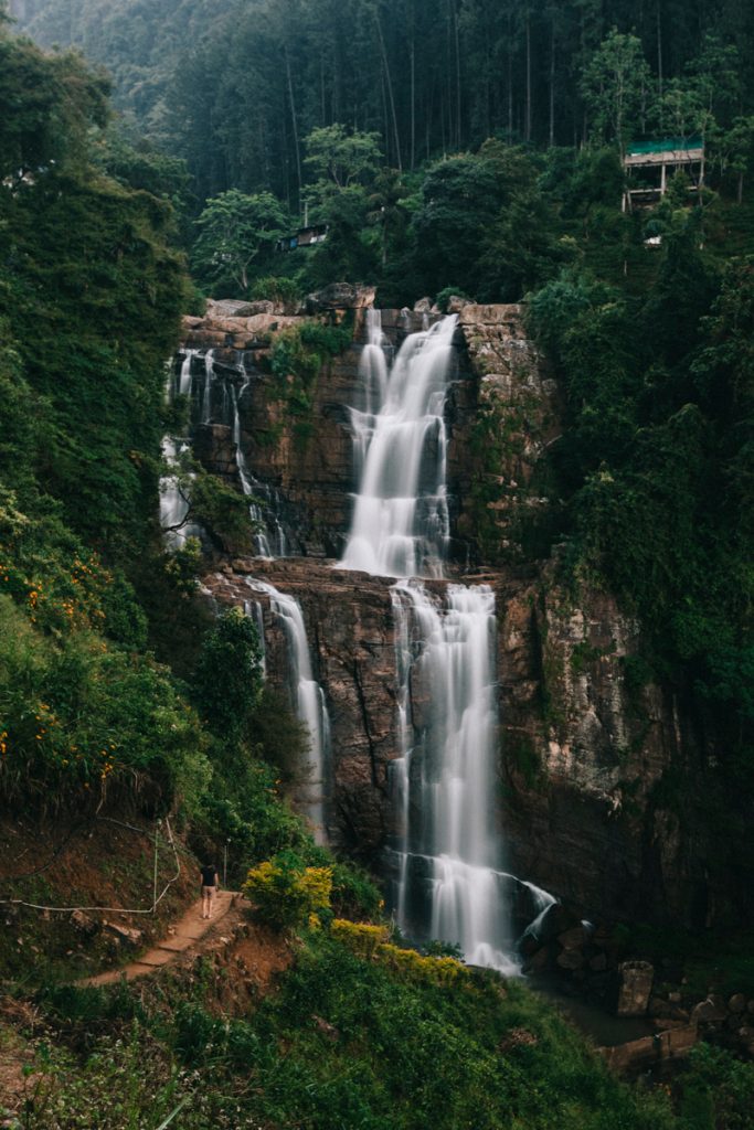 Ramboda waterfall au Sri Lanka 