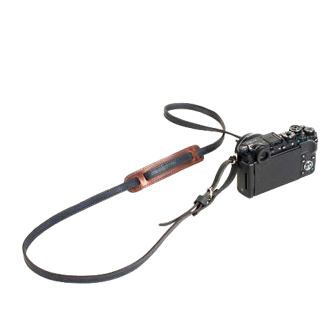 sangle pour appareil photo, bleu de chauffe