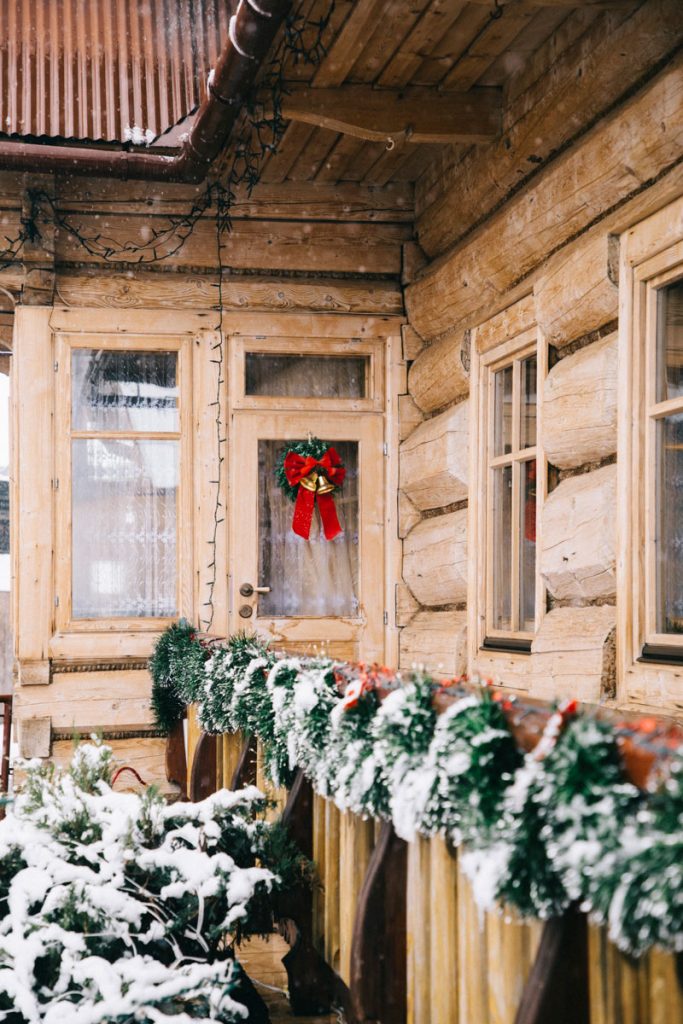 les décorations de noël dans le village de Chocholow