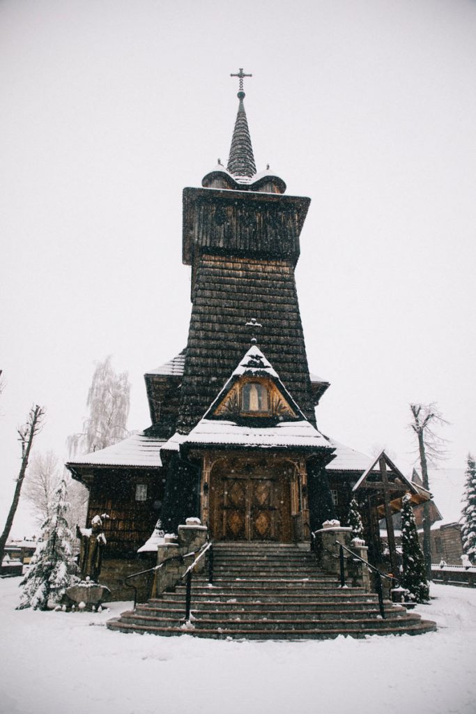 une église en bois dans la région de la Petite pologne
