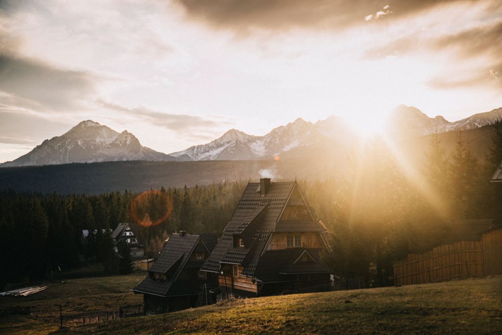 Les belles maison traditionnelles des Tatras polonaises