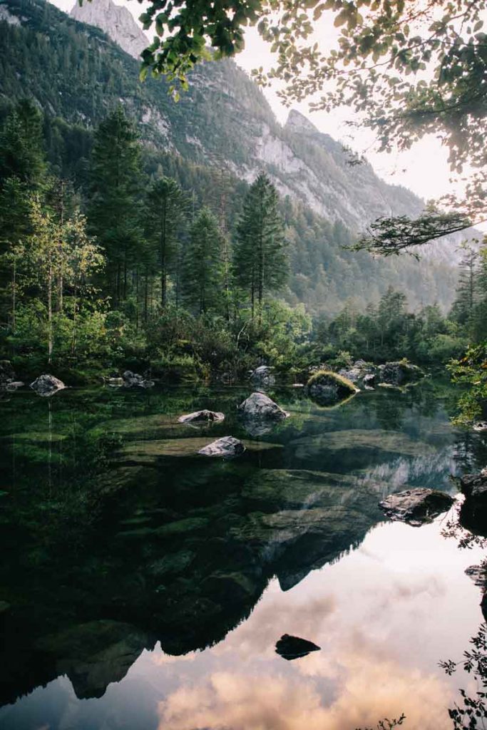 Paysages magnifique au lac de gosausee en Autriche