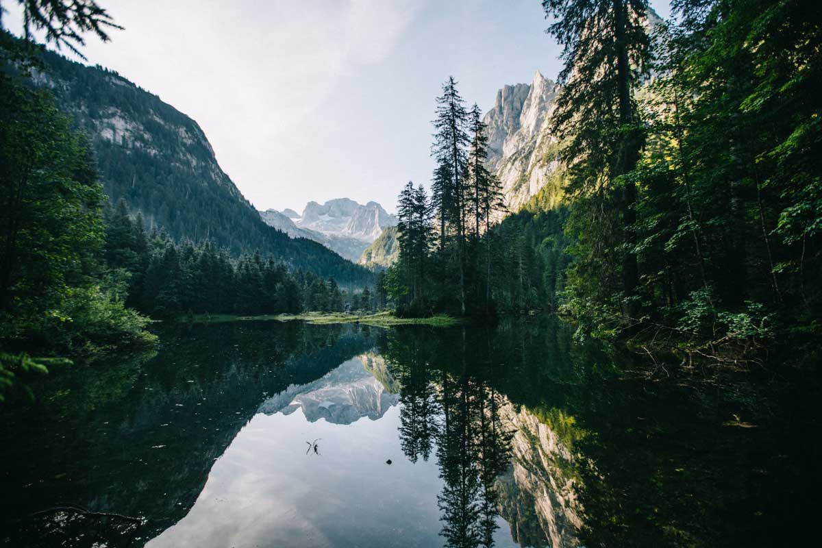 Bivouac t randonnée autour du lac de Gosausee en Autriche