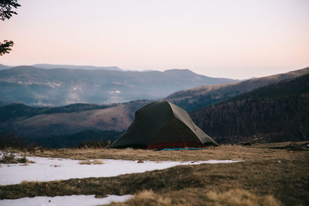 Bivouac hivernal au col de l'Oberlauchen