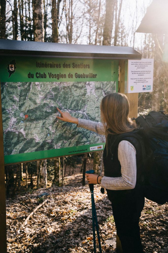 carte de la forêt domaniale de Guebwiller