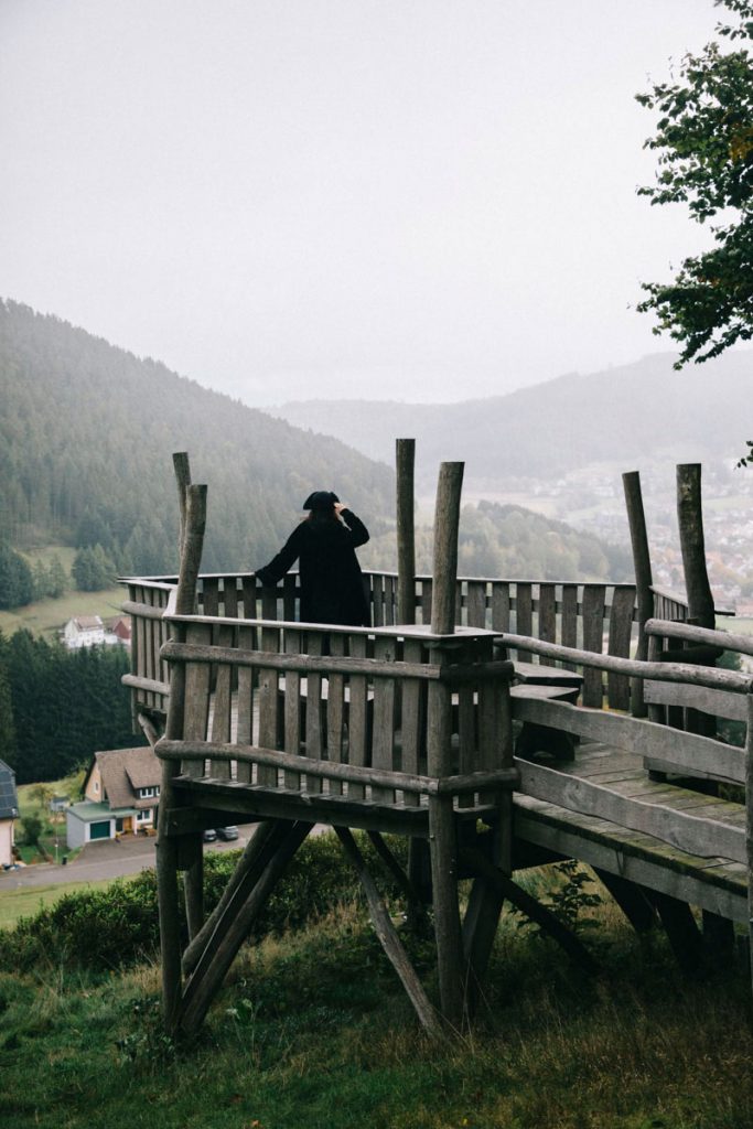le point de vue d'Allmandblick en hauteur de Baiersbronn
