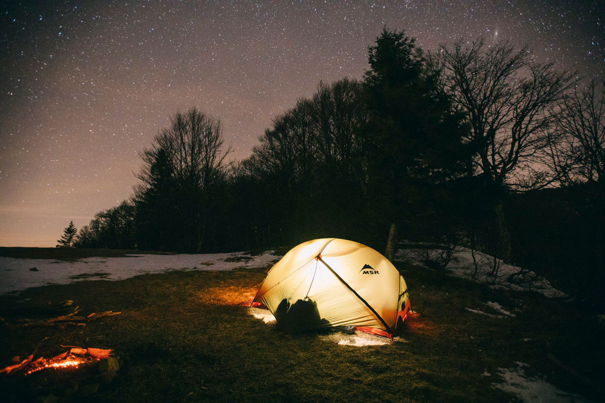 Un bivouac pour les nouvel an dans le massif des Vosges