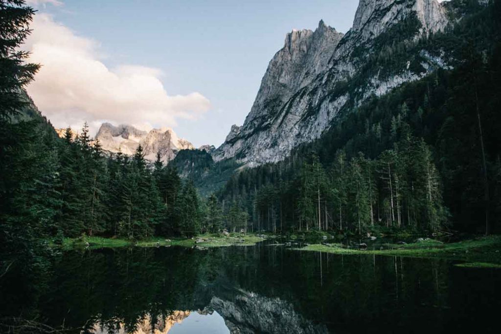 l'itinéraire de la randonnée du lac de Gosausee en Haute-Autriche