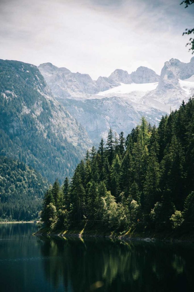 le lac de gosausee et le glacier de Horer Dachstein