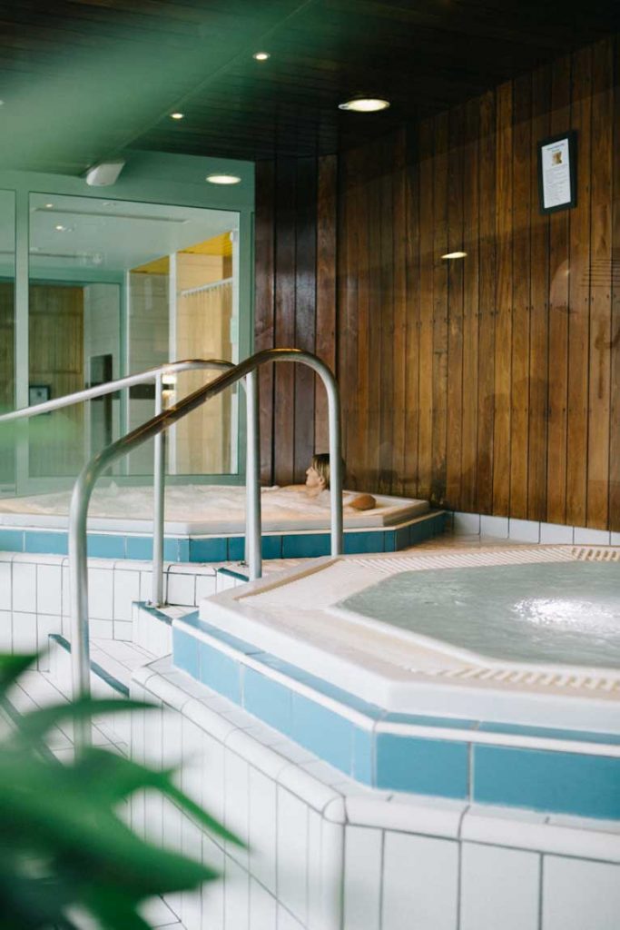 l'espace détente du Corbier : jacuzzi, hamam, sauna