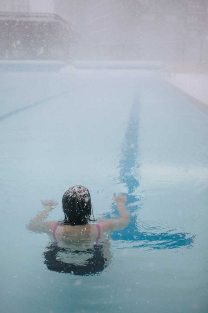 l piscine extérieure chauffée de la station du Corbier