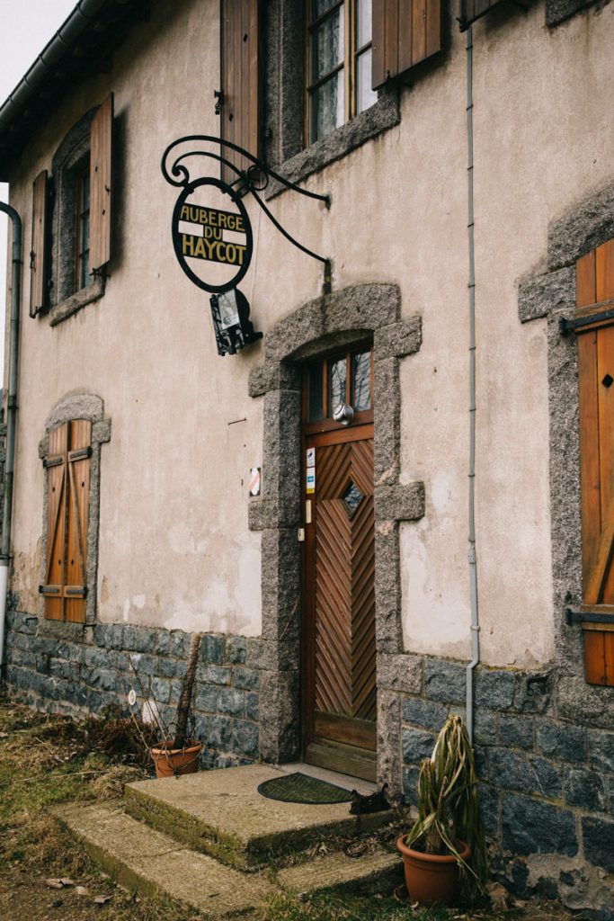 le début de la randonnée à l'auberge du Haycot