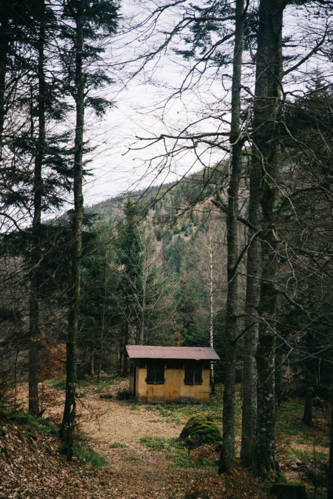 le refuge aux fontaine dans le creux du grand Brézouard