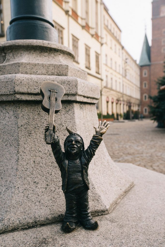 lutin musicien sur la place du Rynek