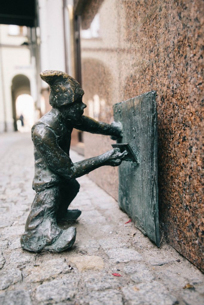 Lutin dans la rue de Wroclaw