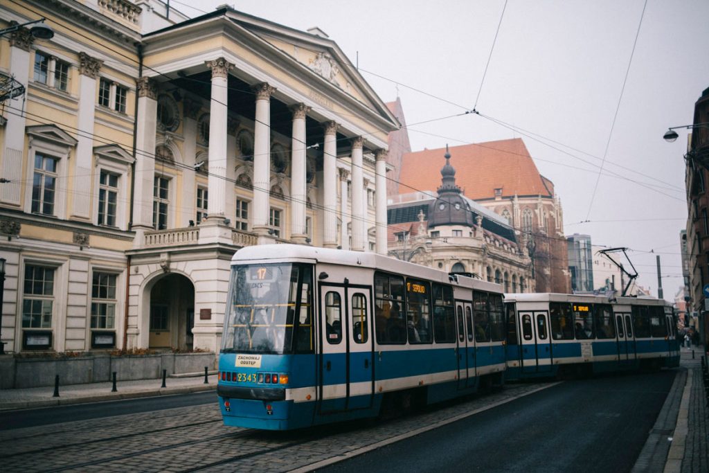 se deplacer en tram à Wroclaw