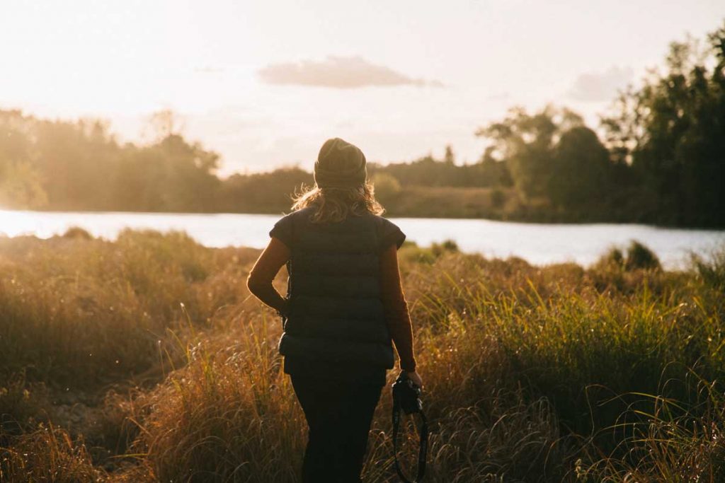 coucher de soleil sur la Loire pendant un week-end nature.
Credit photo : wildroad / clara Ferrand