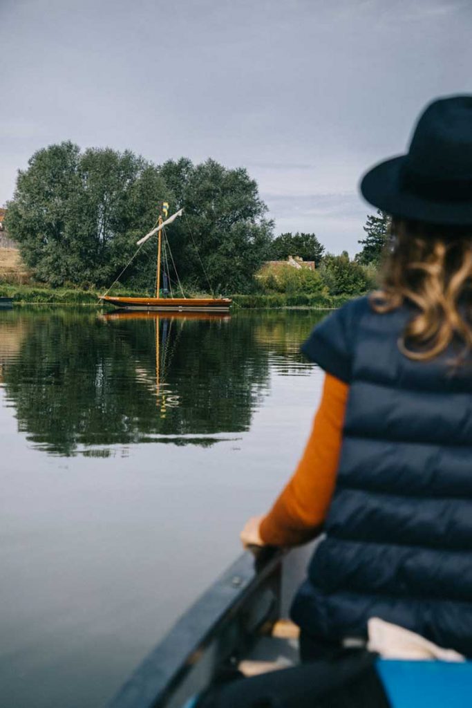 les péniches sur les rives de la Loire