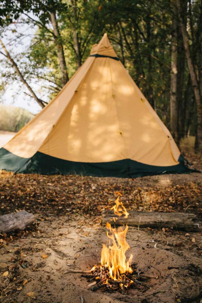 Faire un bivouac sur les bords de Loire dans le centre-val de Loire