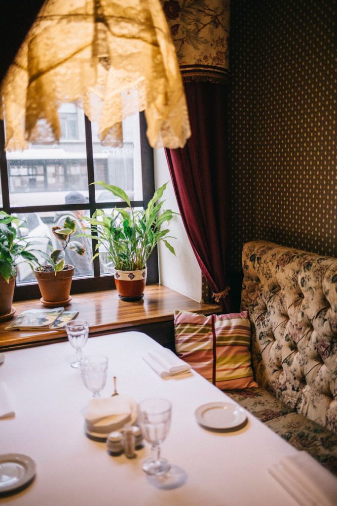 Le restaurant Gogol dans un maison d'époque pour un déjeuner traditionnel
