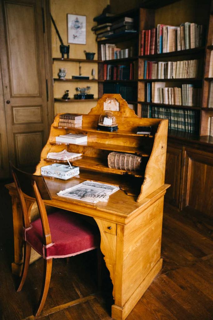 Le bureau de l'écrivaine George Sand dans le Berry. crédit photo : Clara Ferrand - blog Wildroad
