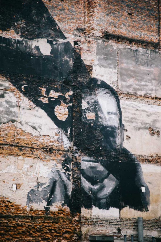Le street art dans le quartier de Podgroz l'ancien ghetto Juif. credit photo : Clara Ferrand - blog Wildroad