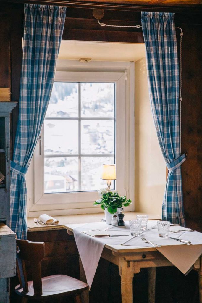 Berghotel, le plus ancien restaurant de Corvara dans les Dolomites. crédit photo : Clara Ferrand