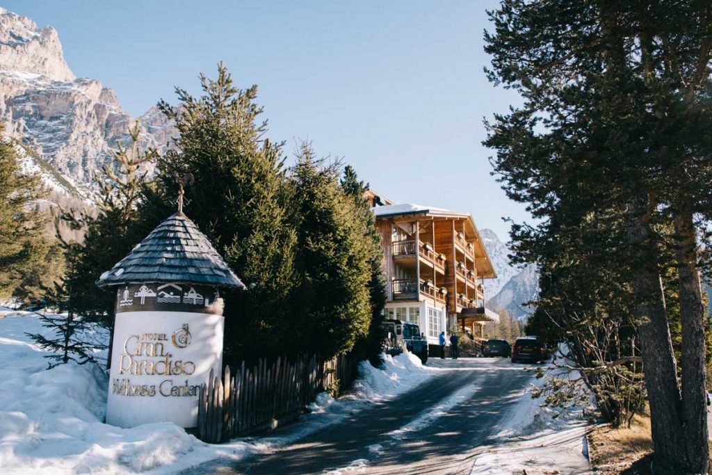 L'hôtel Gran Paradiso aux pieds des dolomites, un hébergement de charme pour vos vacances. crédit photo : Clara Ferrand