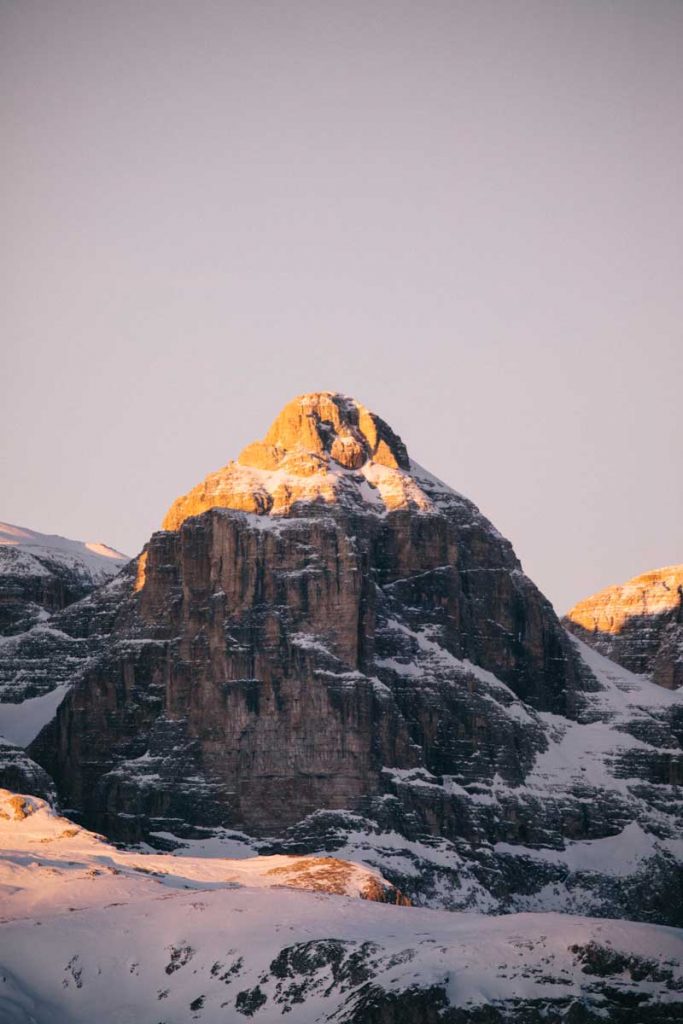 Paysage lunaire dans les Dolomites, dans la région d'Alta Badia. credit photo : Clara Ferrand