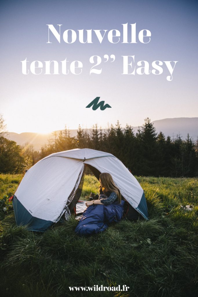 Présentation de la nouvelle tente 2 secondes de Quechua et comparatif avec l'ancien modèle. credit photo : Clara Ferrand - blog Wildroad #bivouac #campign #quechua #decathlon