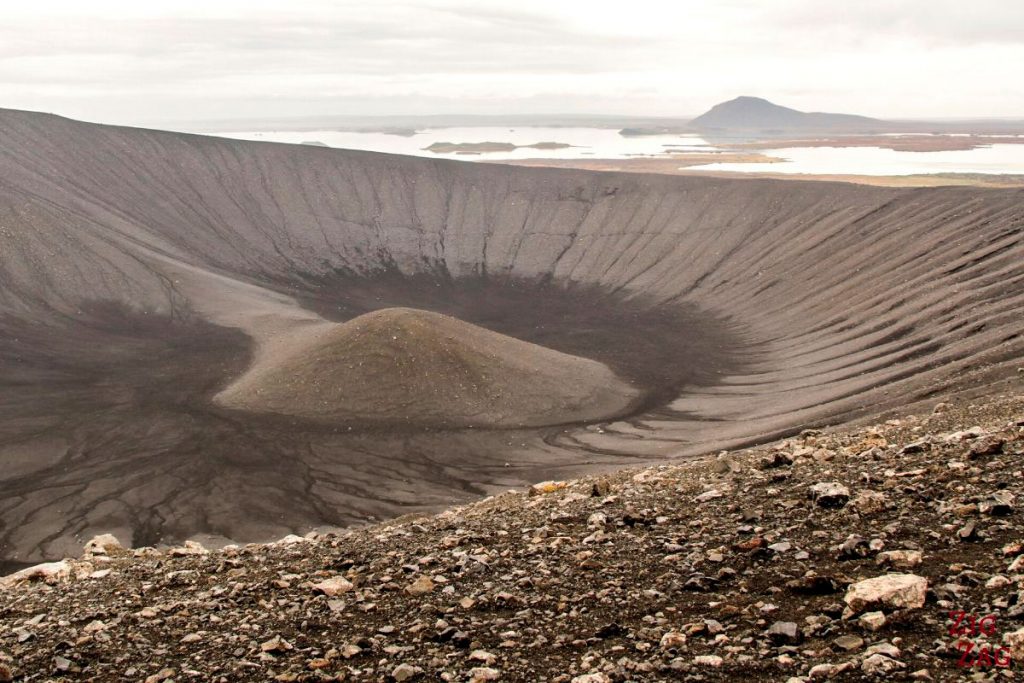 Cratere du volcan Hverfjall en Islande. crédit photo : ZigZag Voyage