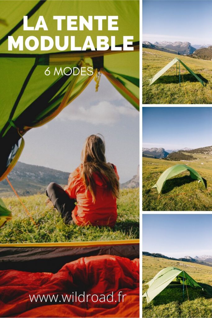 La tente modulable Qaou répondra à toutes vos envie outdoor pour cet été. Elle peut se transformer en hamac, en abri, en tard etc. crédit photo : Clara Ferrand - blog Wildroad #bivouac #randonnée #hiking #bivouac