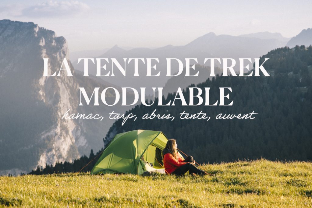 Faire un bivouac avec une tente modulable dans les Alpes. crédit photo : Clara Ferrand - blog Wildroad