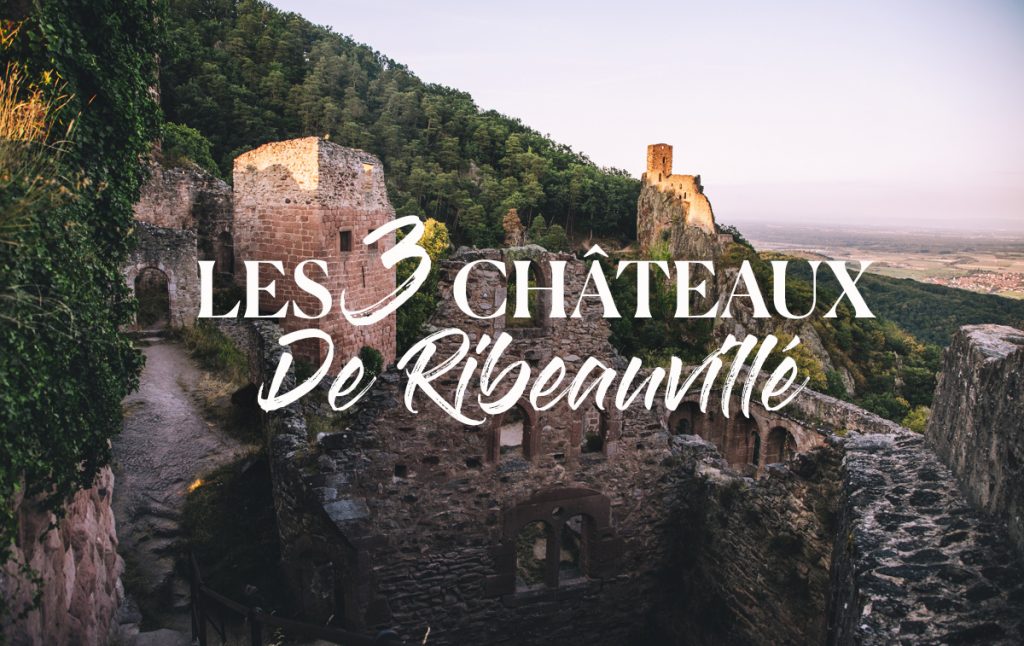 La randonnée de s3 châteaux dans le massif des Vosges en hauteur de Ribeauvillé