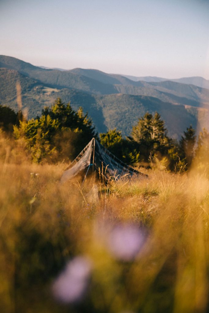 Fair run bivouac ou camping sauvage autour du Ballon d'Alsace, les règles à respecter. crédit photo : Clara Ferrand - blog Wildroad