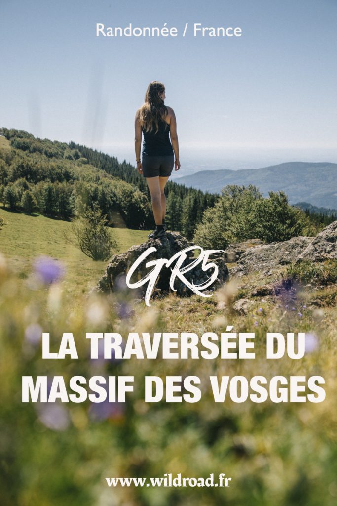 Le sentier de grande randonnée du GR5 dans le massif des Vosges. de Thann à Belfort, un itinéraire sur 3 jours pour découvrir les plus beaux paysages de la région. crédit photo : Clara Ferrand - blog Wildroad #alsace #randonnée #GR5 #france #randonneeitinerante #hiking #trek