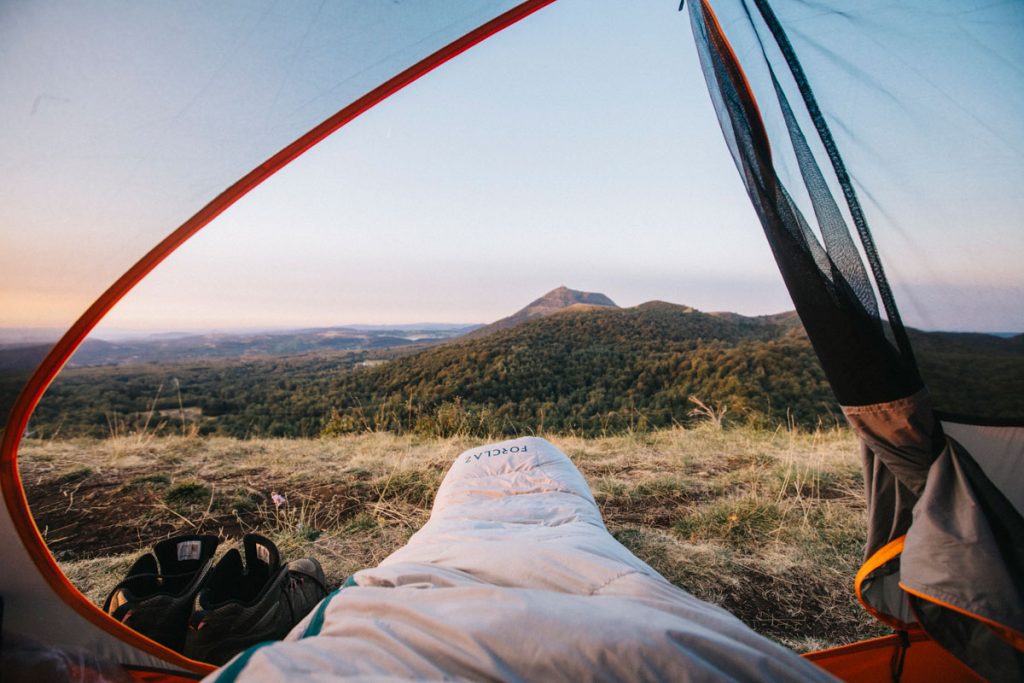 Le puy des goules dans le massif Central pour faire un bivouac. crédit photo : Clara Ferrand - blog Wildroasd