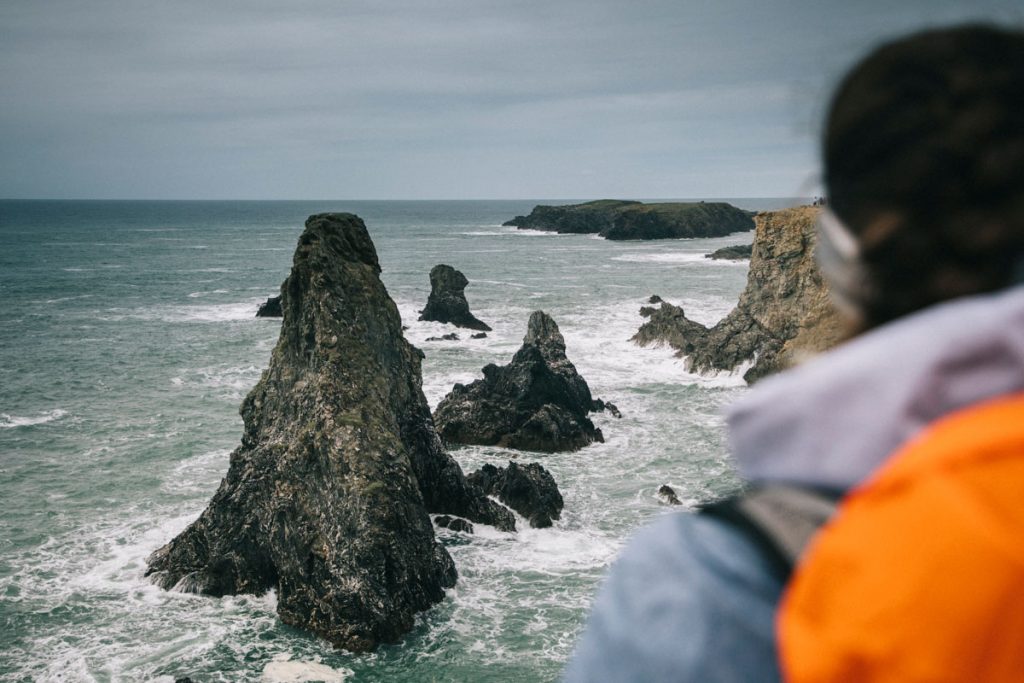Les aiguilles de port Coton sous la tempête. crédit photo : Clara Ferrand - blog Wildroad
