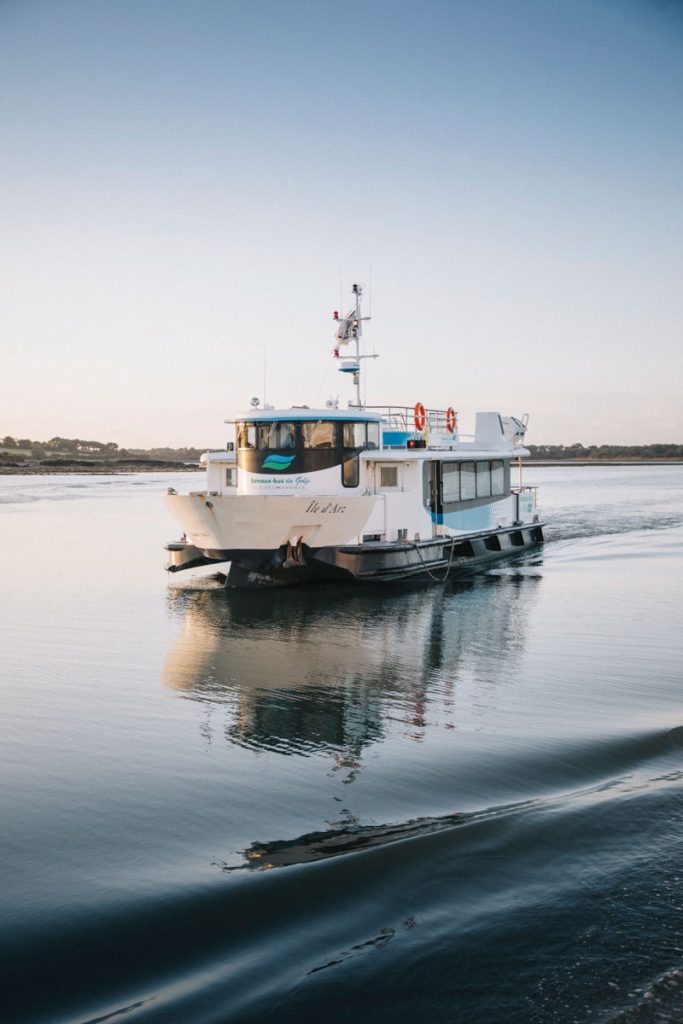 Les navettes bateaux de la compagnie du Glolf depuis Vannes pour aller à Belle-île-en-mer. crédit photo : Clara Ferrand - blog Wildroad