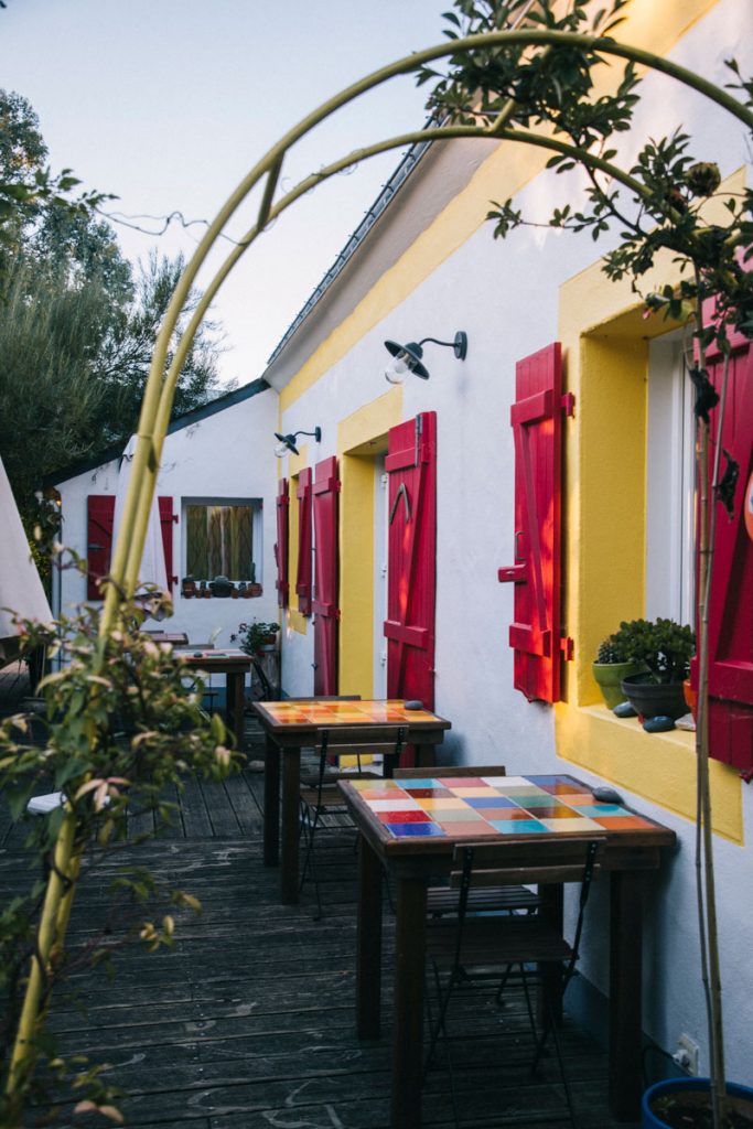 Le restaurant du Chouk'azé à Locmaria. crédit photo : Clara Ferrand - blog Wildroad