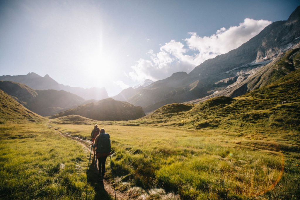 Les sentiers de randonnées dans le parc national de la Vanoise. 3 jours au pied des grands glaciers. crédit photo : Clara Ferrand - blog Wildroad