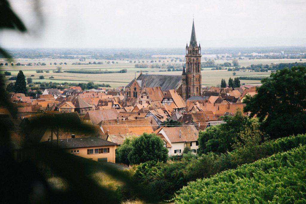 Panorama sur Dambach-la-ville depuis La Chapelle. crédit photo : Clara Ferrand - blog Wildroad