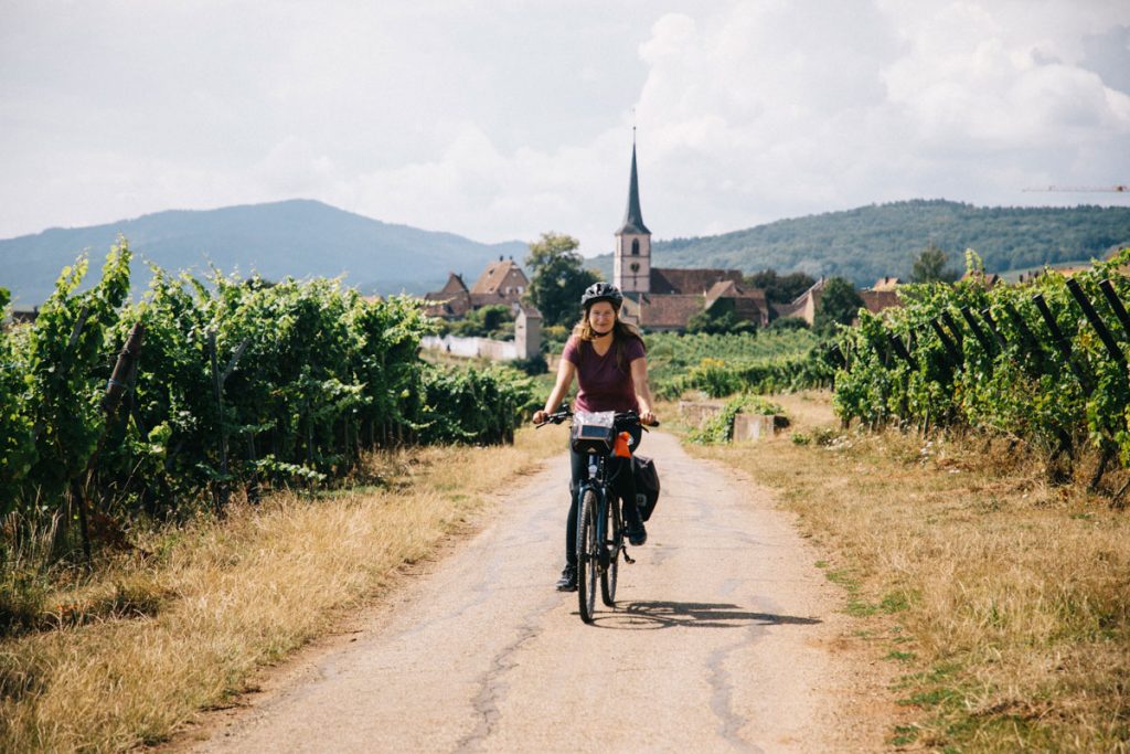 Organiser osn itinéraire à vélo en Alsace pour une semaine. crédit photo : Clara Ferrand - blog Wildroad